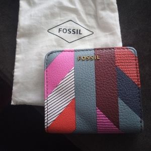 FOSSIL Madison Bi-Fold Wallet with Dust Bag BNWT